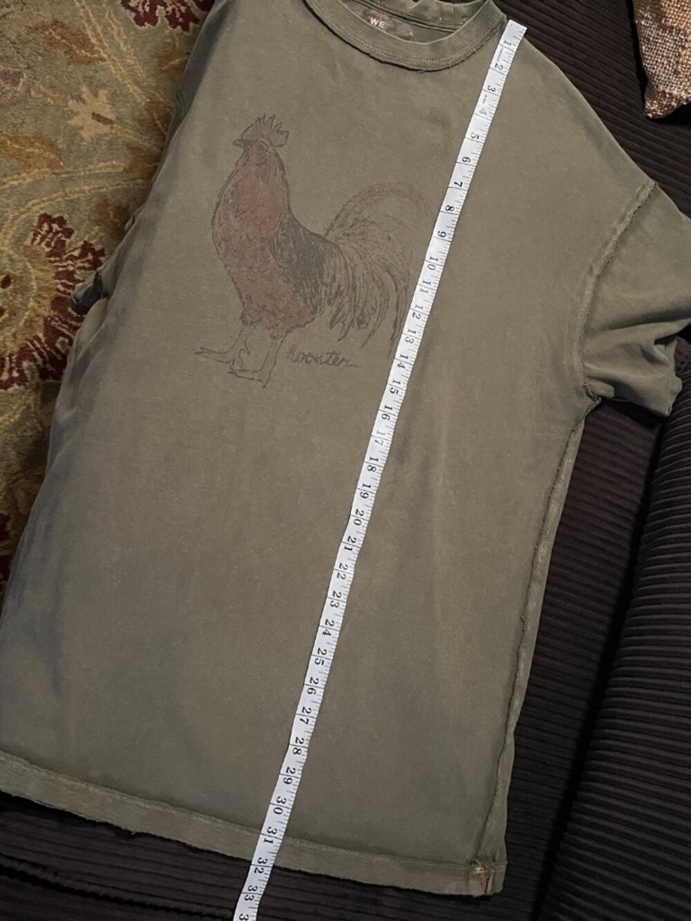 Free People We The Free Farm Friends Rooster Graphic Tee M - Picture 7 of 9
